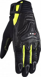 LS2 All-Terrain Gloves - Black/HI-Viz Yellow