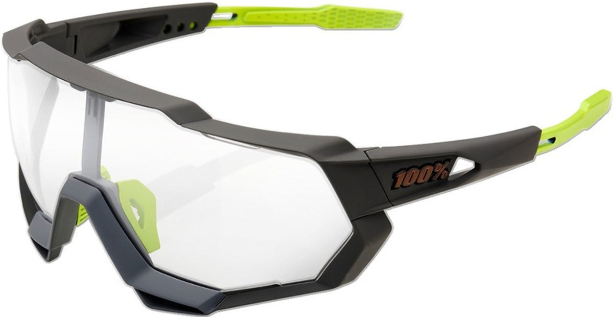 100% Speedtrap Gray-Photochromic Lens Performance Sunglasses