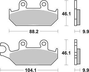 DISC PADS SBS FA172 650HF