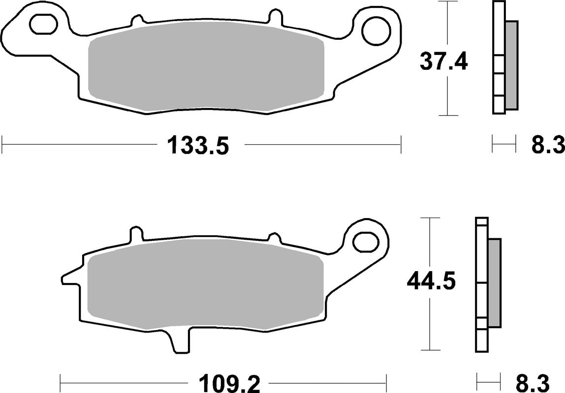 Brake Pads FA231 SBS 704HS