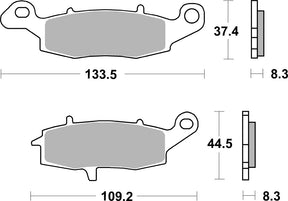 Brake Pads FA231 SBS 704HS