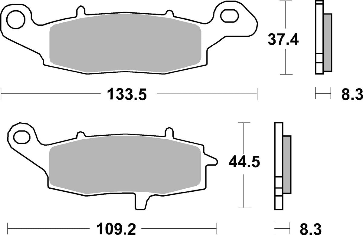 Brake Pads FA229 SBS 705HS