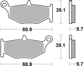 Brake Pads FA419 SBS 833