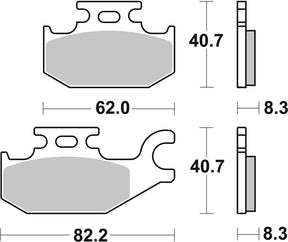 Brake Pads FA413 SBS 835