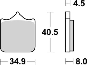 Brake Pads FA491 SBS 870HS