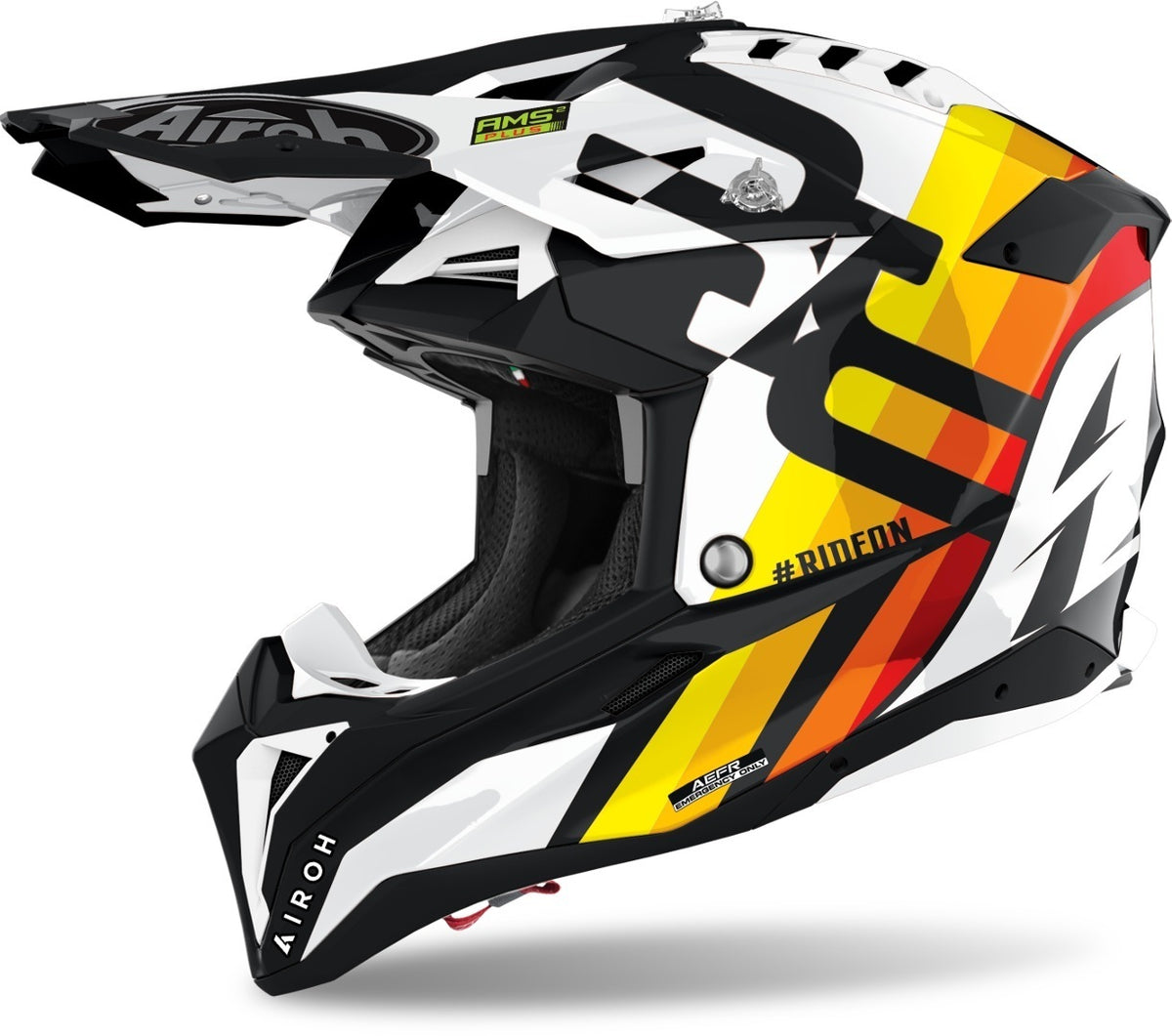 Airoh Aviator 3 Rainbow Carbon Motocross Helmet