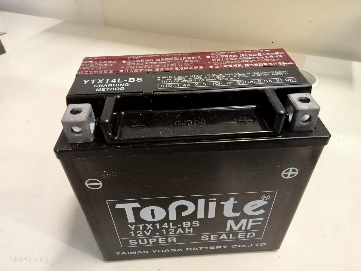 BATTERY TOPLITE YTX14LBS