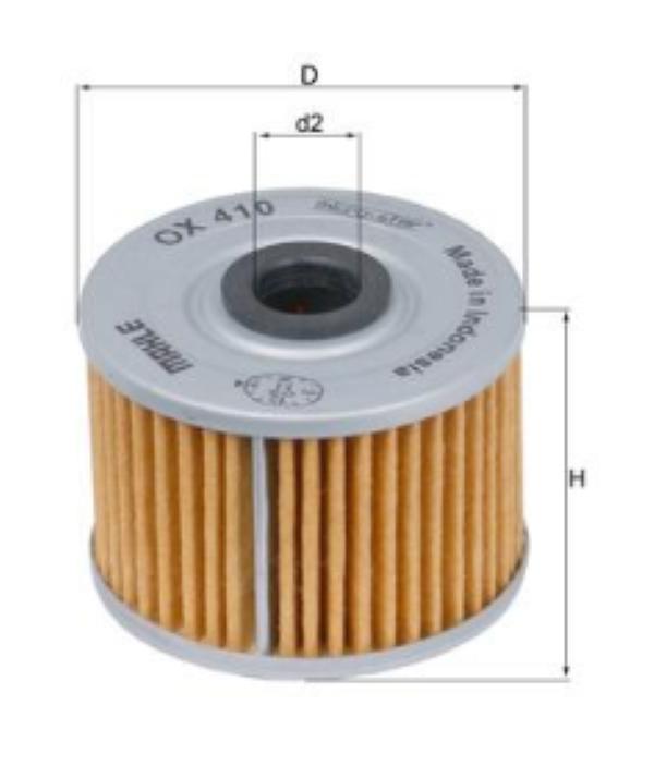 MAHLE OIL FILTER OX 410