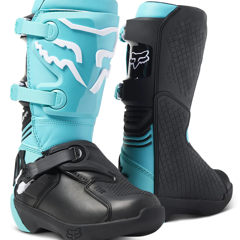 FOX YOUTH COMP BOOTS [TEAL]